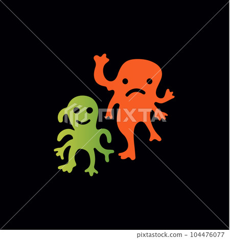 Logo1646Playful virus isolated icon. Colorful and childlike bacteria sign. Abstract logo Template for education and entertainment. Vector illustration. Logo1646Playful virus isolated icon. Colorful and childlike bacteria sign. Abstract logo Template for education and entertainment. Vector illustration. 104476077