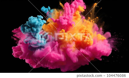 Splashes of bright dry paints Splashes of bright dry paints 104476086