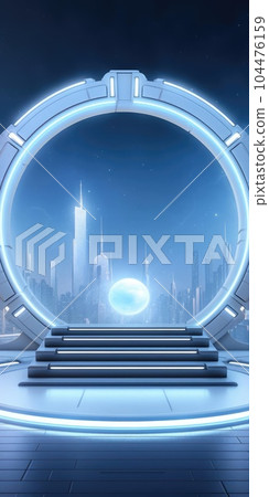 Technological background, empty space, mock-up Technological background, empty space, mock-up 104476159
