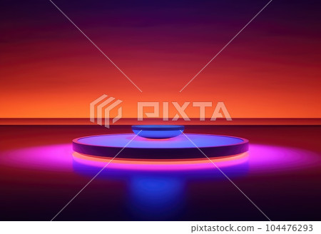 Beautiful background with ultraviolet light and space for your product 104476293