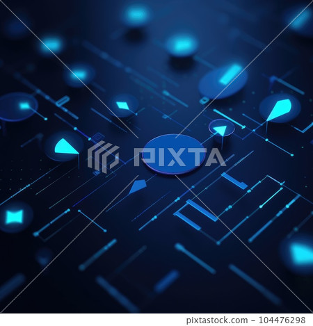 Abstract dark blue background with luminous elements Abstract dark blue background with luminous elements 104476298