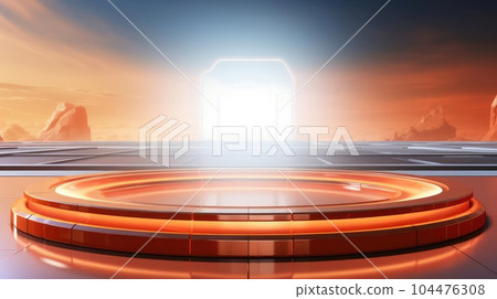 Technological background, empty space, mock-up 104476308