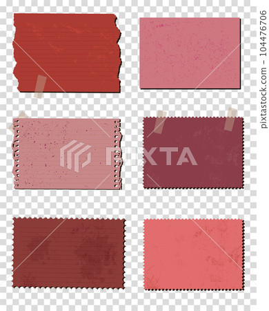 colorful realistic paper style vector paper swatch illustration 104476706