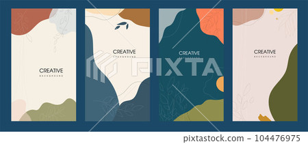 modern abstract flat covers, background set for posters or banners book covers cards 104476975
