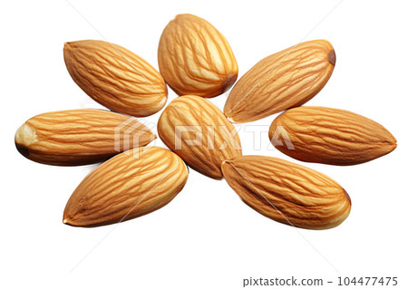 the natural beauty and texture of almonds 104477475