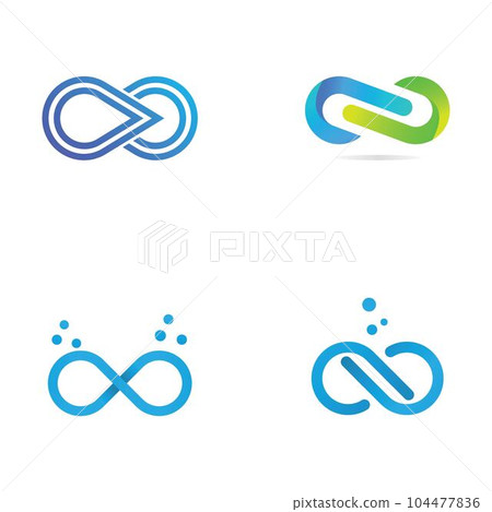 Infiniti logo template design with modern and creative concept. 104477836