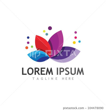 Beauty Vector lotus icon 104478090