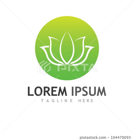 Beauty Vector lotus icon 104478093