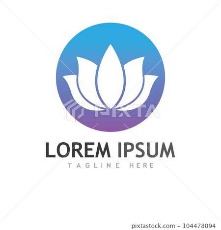 Beauty Vector lotus icon 104478094