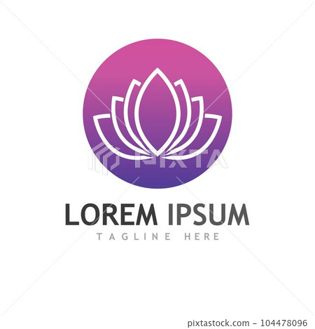 Beauty Vector lotus icon Beauty Vector lotus icon 104478096