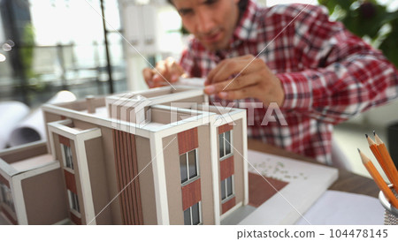 Design of your dream house . Mixed media Design of your dream house . Mixed media 104478145