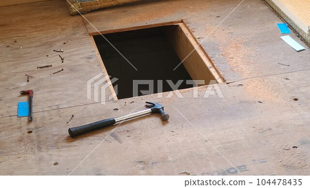 Examples of termite extermination Materials Background (inspection openings, work openings) 104478435