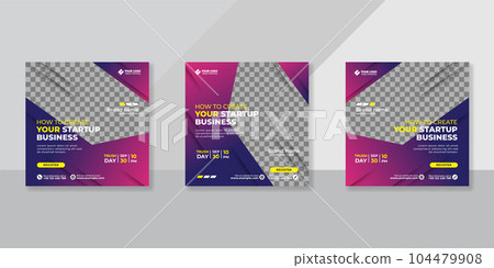 Digital business marketing social media post template. Digital business marketing social media post template. 104479908