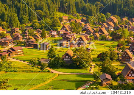Shirakawa-go in summer (evening view) Shirakawa-go in summer (evening view) 104481219