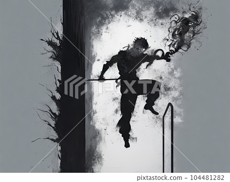 illustration of mental illness  104481282