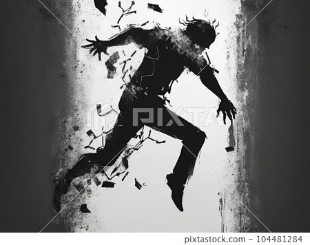 illustration of mental illness  104481284