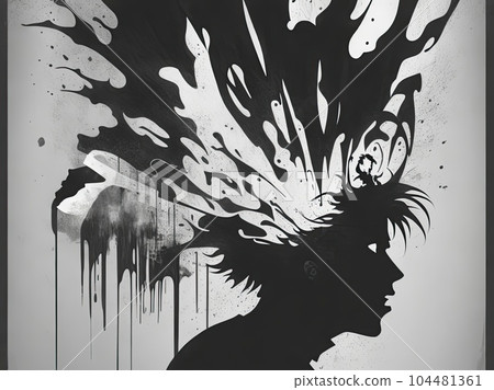 illustration of mental illness illustration of mental illness 104481361