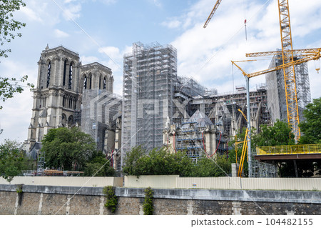 Notre Dame Cathedral Construction Notre Dame Cathedral Construction 104482155