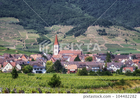 Ammerschwihr alsatian vineyards 104482282