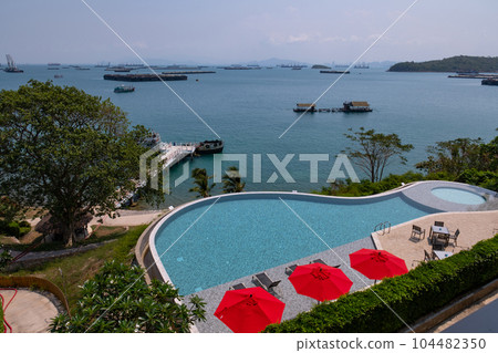 Sea view from Koh Sichang, Chonburi, Thailand Sea view from Koh Sichang, Chonburi, Thailand 104482350