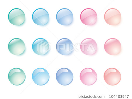 Purupuru colorful water droplets B set 104483947