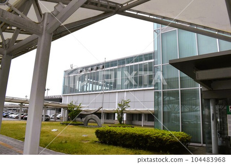 Kitakyushu Airport in light rain Kitakyushu Airport in light rain 104483968