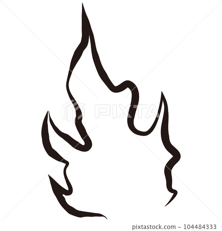 Illustration of burning flames Illustration of burning flames 104484333