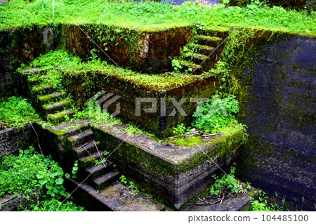 Abandoned concrete stairs Abandoned concrete stairs 104485100