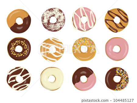 甜甜圈插畫素材 甜甜圈插畫素材 104485127