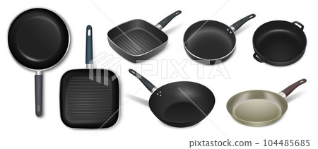 Pan Dishes Realistic Set Pan Dishes Realistic Set 104485685