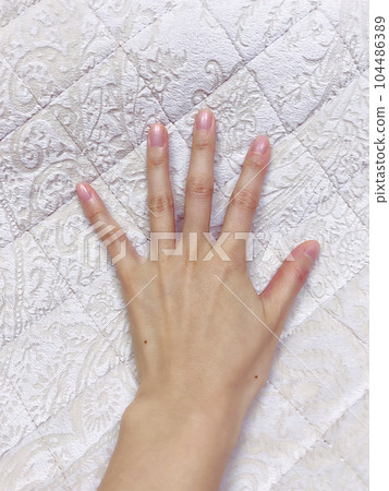 Woman's clean fingers, hands Woman's clean fingers, hands 104486389