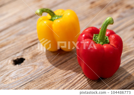 paprika red and yellow set (paprika) barn background paprika red and yellow set (paprika) barn background 104486773