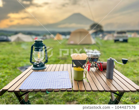 "Shizuoka Prefecture" At the campsite where you can see Mt. Fuji, make coffee while watching the sunrise 104487576