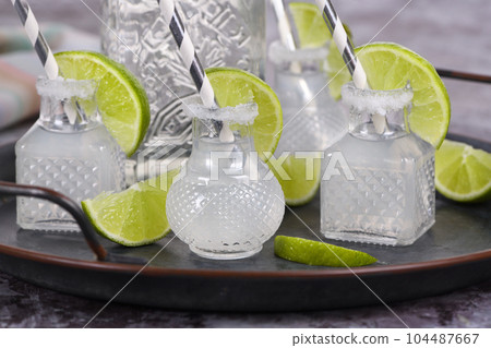 Classic alcoholic cocktail Margarita 104487667