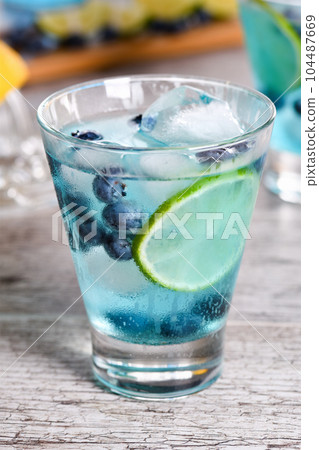 Blue Mojito Blue Curacao Blue Mojito Blue Curacao 104487669