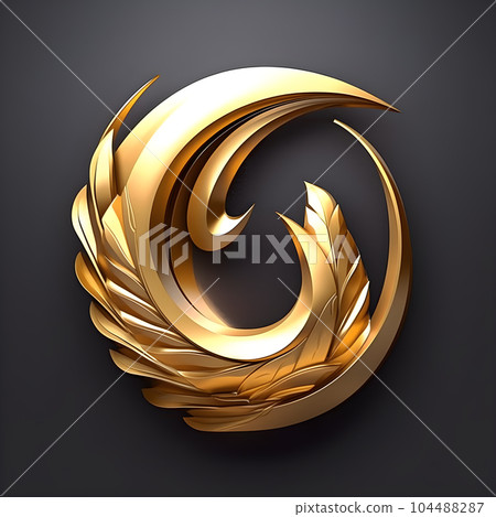 3D Golden Metal logo Mockup on Black Wall – GraphicsFamily