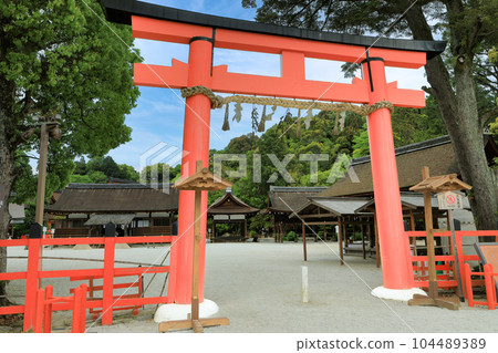 世界遺產 京都 上賀茂神社(鴨分雷神社) 第二鳥居 世界遺產 京都 上賀茂神社(鴨分雷神社) 第二鳥居 104489389