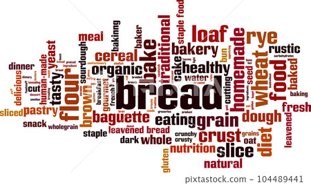 Bread word cloud 104489441