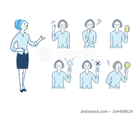 女導遊表情_h21變異套裝 104489629