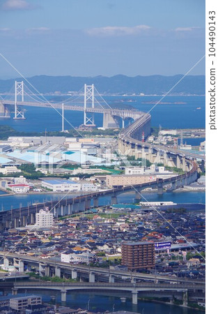 A view of the Great Seto Bridge from Aonoyama, Kagawa Prefecture 104490143