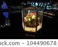 Rose floating in water 104490678