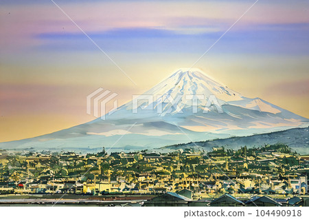 AI 圖像富士山圖像-插圖素材[104490918] - PIXTA圖庫 