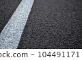 Road ahead with white line 104491171