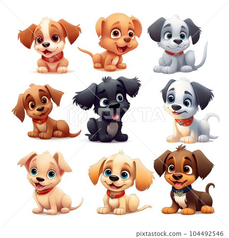 cute puppy cartoon