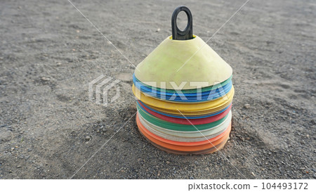 Soccer training tool (marker) 104493172