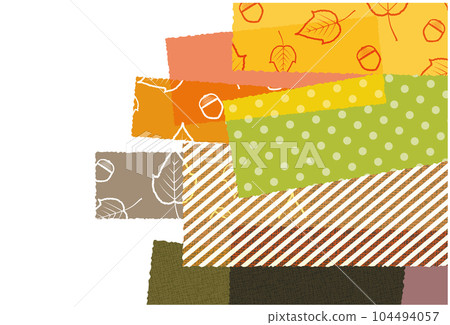 Autumn leaves pattern pattern collage background material Autumn leaves pattern pattern collage background material 104494057