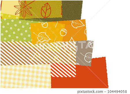 秋天的樹葉圖案圖案拼貼背景素材 秋天的樹葉圖案圖案拼貼背景素材 104494058