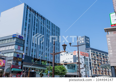 Kumamoto City Scenery seen from the streetcar street ``Suidocho/Torimachisuji Landscape'' (Suidocho, Kumamoto City) Kumamoto City Scenery seen from the streetcar street ``Suidocho/Torimachisuji Landscape'' (Suidocho, Kumamoto City) 104494147