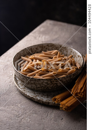 Gluten free or whole grain pasta Gluten free or whole grain pasta 104494428
