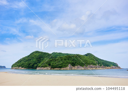 石並海岸（日本百佳海灘）和小島（飼養猴子的無人島） 104495118